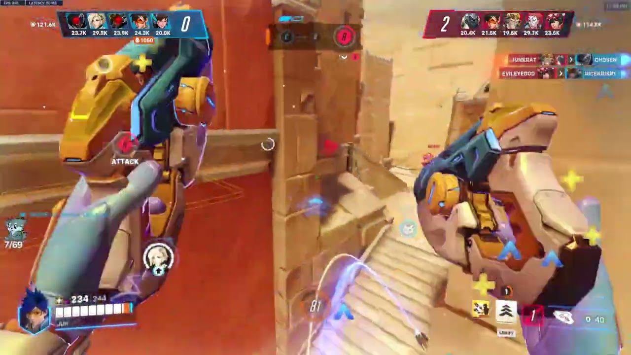 Человек-аимбот в Overwatch 2 IDDQD доминирует над всей вражеской командой, играя за Трейсер -Stad...