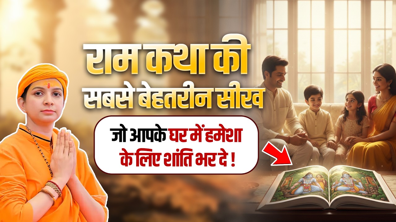 राम कथा की सबसे बेहतरीन सीख जो आपके घर में हमेशा के लिए शांति भर दे | Sadhvi Varsha Nagar Ji