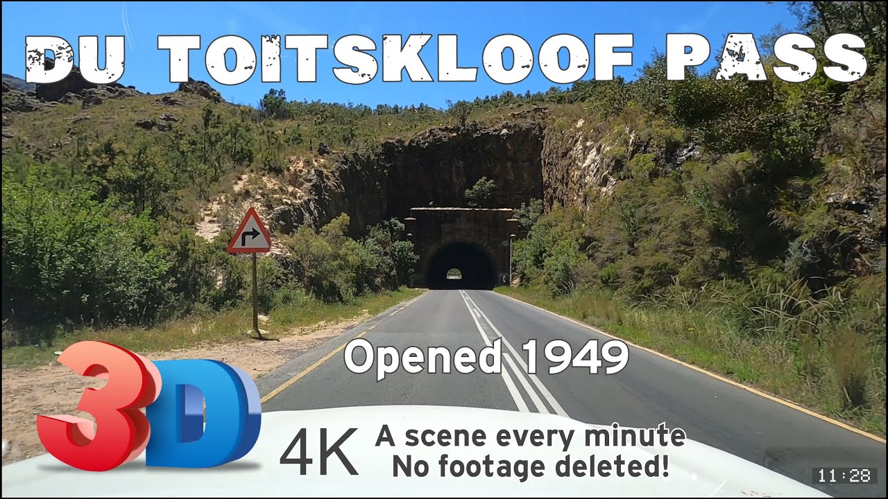 Driver's views : Du Toit's Kloof Pass : before the Hugenot tunnel toll route