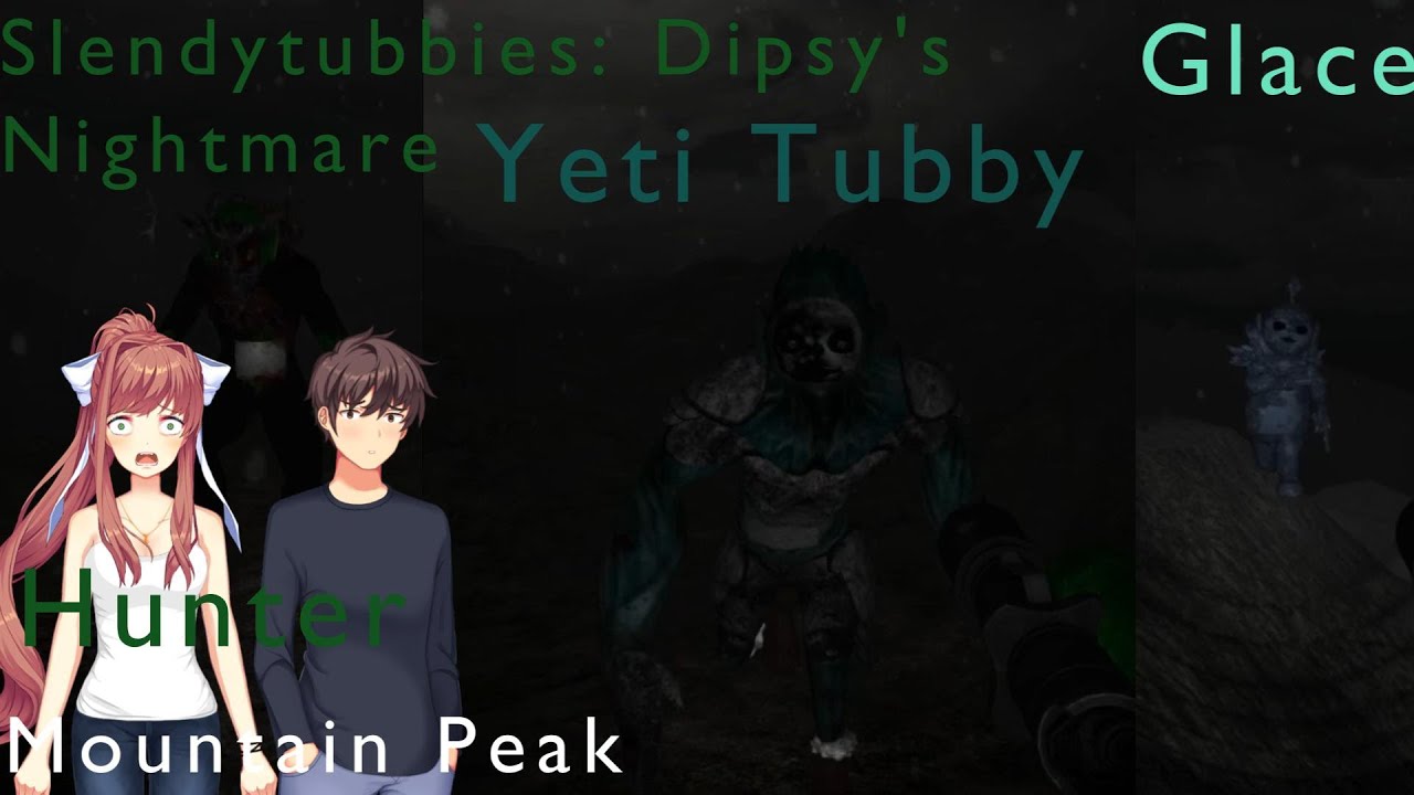 THE MONSTER OF MOUNTAINS RETURNS!! Maxi and Monika play Slendytubbies: Dipsy's Nightmare Part 2/2