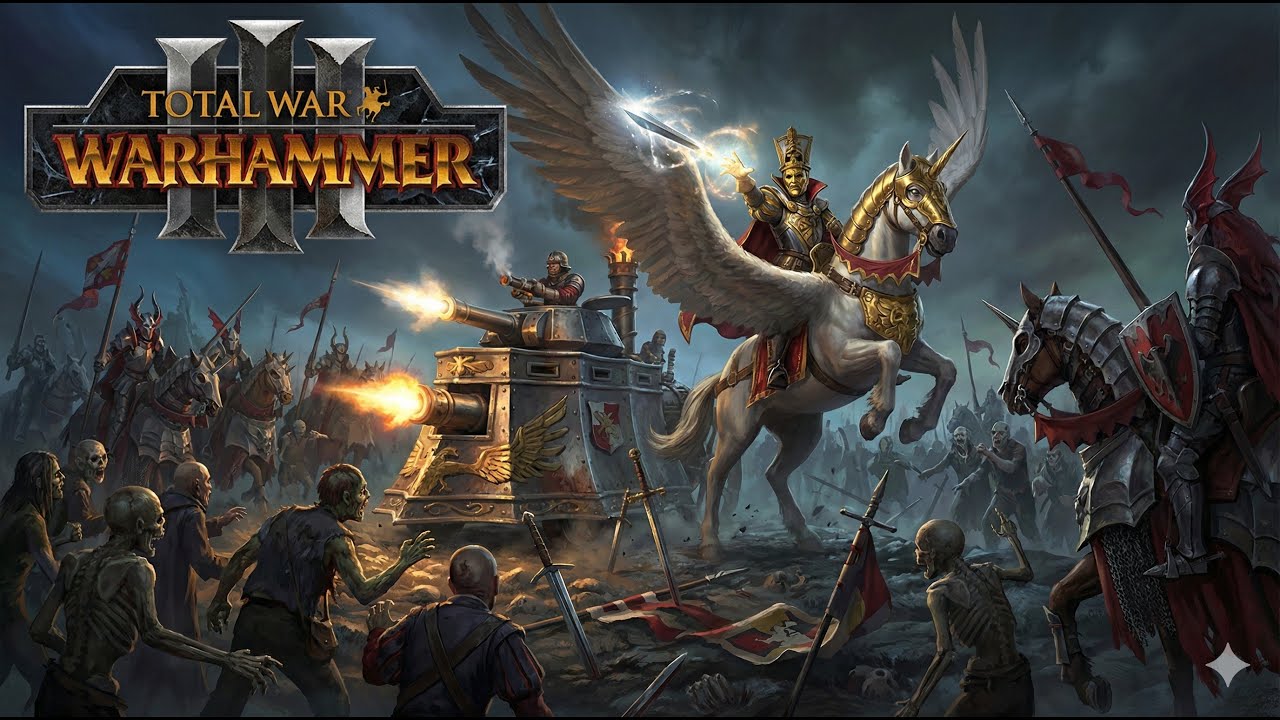 《Total War: Warhammer 3》帝國史詩級慘勝！蓋爾特與蒸氣坦克絕境二打全場 失誤連連也能逆轉吸血鬼