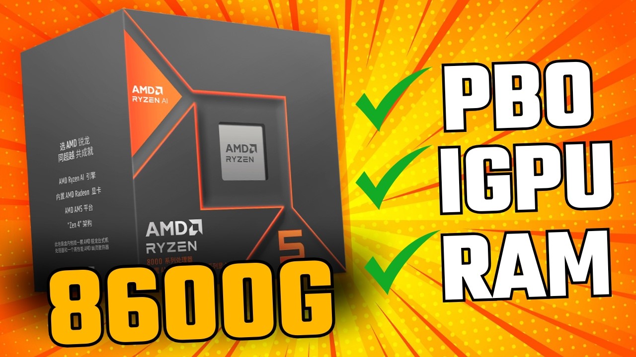 EXTRAINDO O MÁXIMO do Ryzen 8600G! PBO + Memórias + iGPU TUNADO!