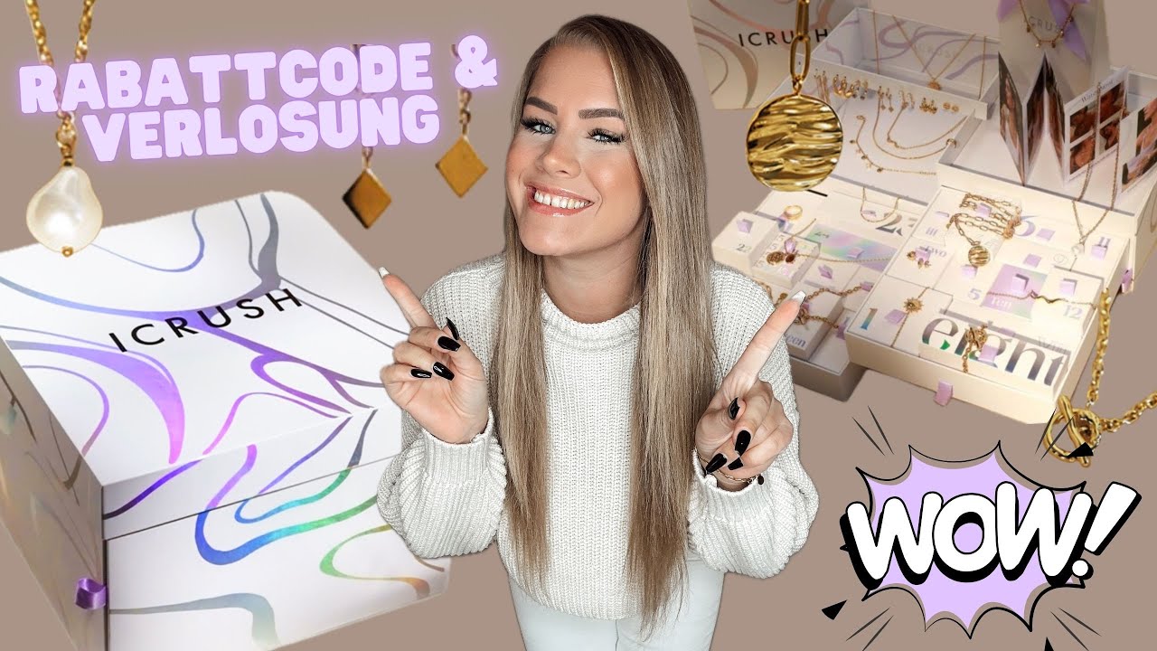 ICRUSH Adventskalender 2024 UNBOXING 💕 25 Schmuckstücke 💍 Rabattcode & Verlosung 😍 Michèle Schmidt
