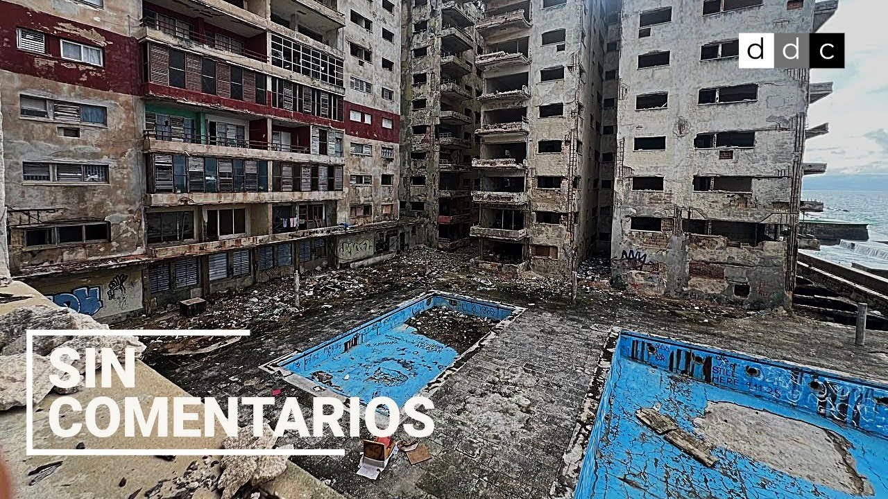 Rastros de vida entre los escombros: edificio Riomar, La Habana