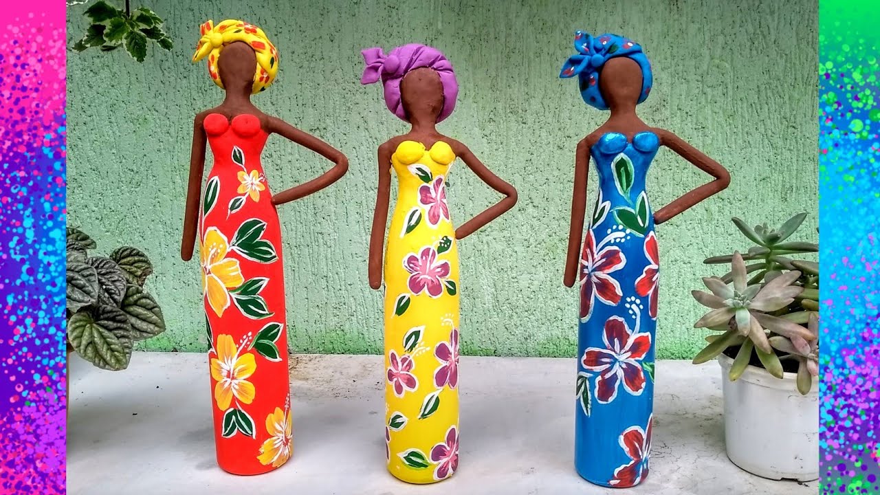 Boneca na Garrafa de Shampoo- Reciclagem - Diy - Lixo ao Luxo