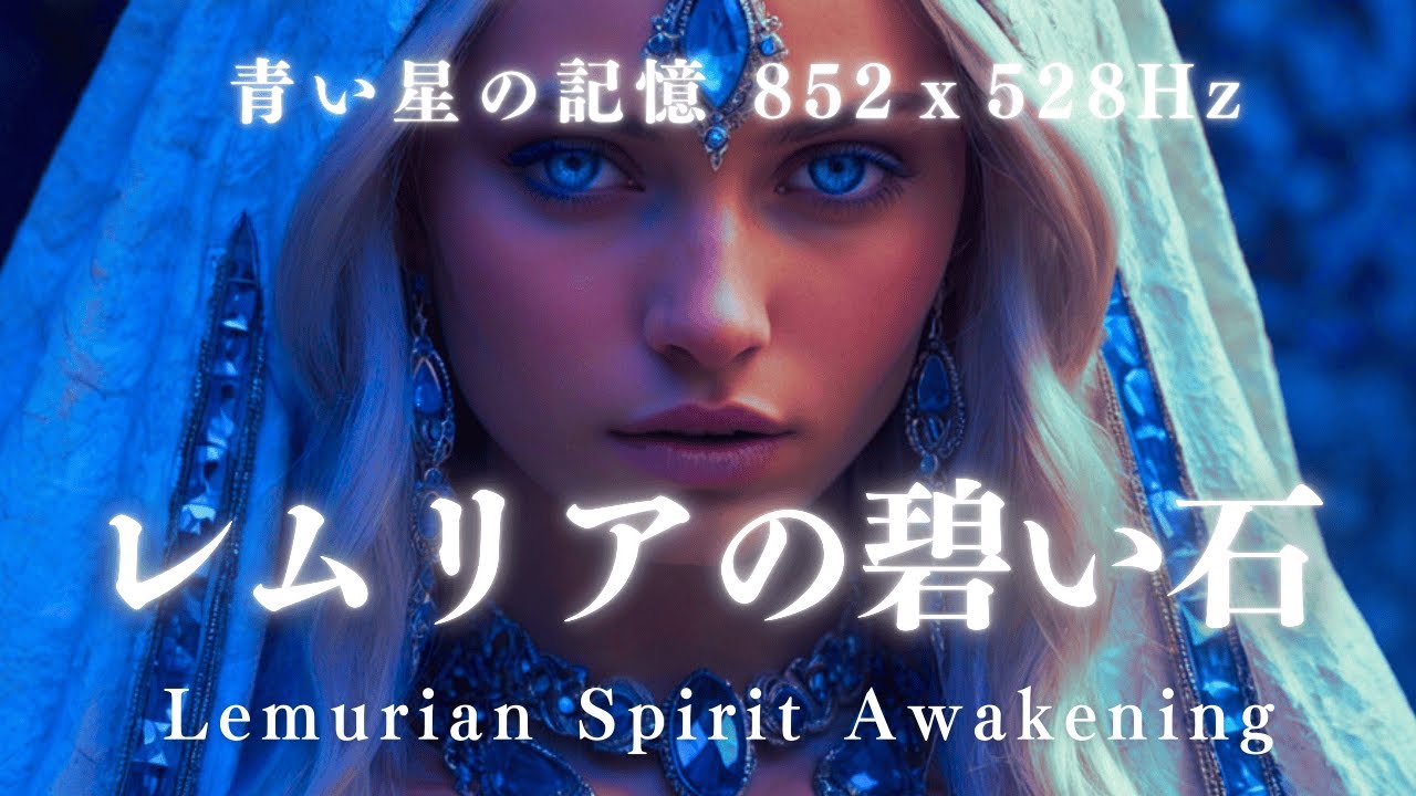 レムリアの青い石 青い石の記憶 Lemurian Spirit Awakening 852Hz x 528Hz 松果体を活性化する愛と調和のソルフェジオ～魂の覚醒を促す音楽・アセンション音楽