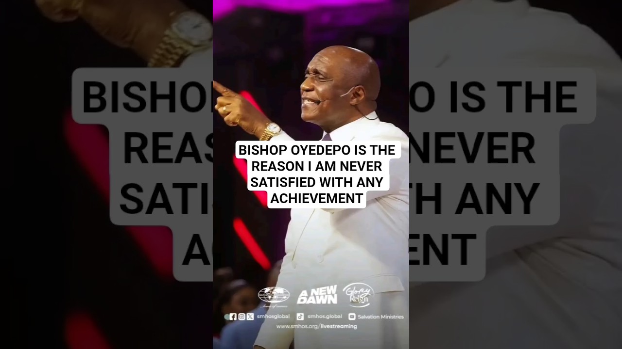 BISHOP OYEDEPO IS THE REASON I AM NEVER SATISFIED WITH ANY ACHIEVEMENT - Pastor David Ibiyeomie