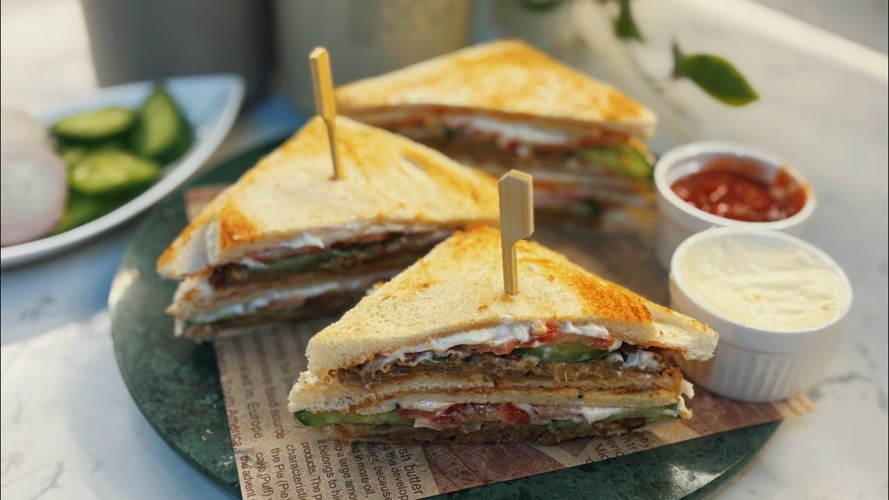 Try Making Delicious Shami Kabab Sandwich with Egg & Mayo | Easy Homemade Snack Recipe