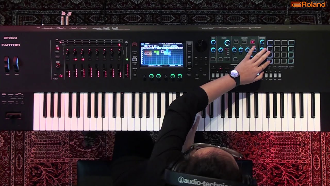Roland Fantom 7 - Jam along with my Sequence