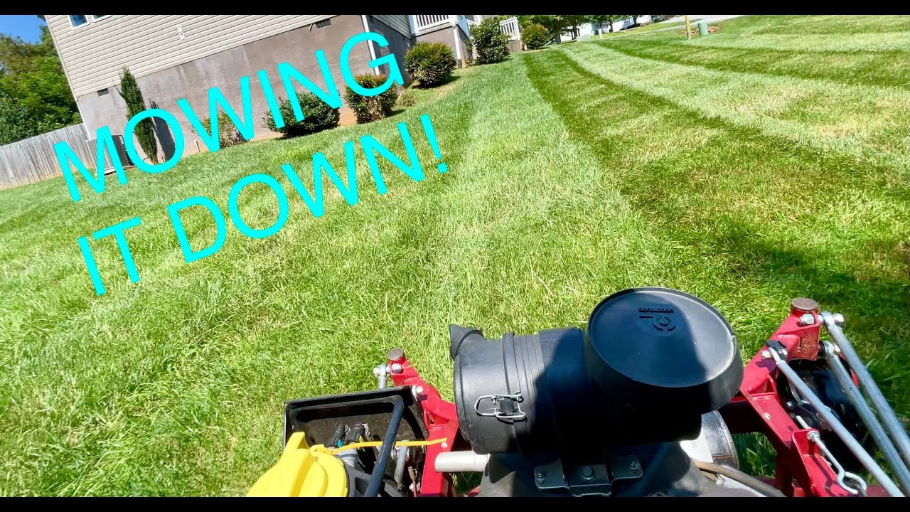 Back to mowing solo and behind on every mowing  account!