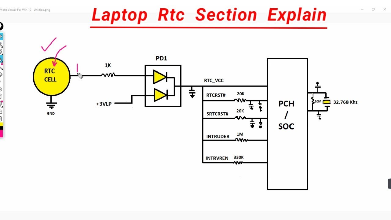 Rtc section full explain 😍 || Rtc​ section in laptop Motherboard #rtc​ #section