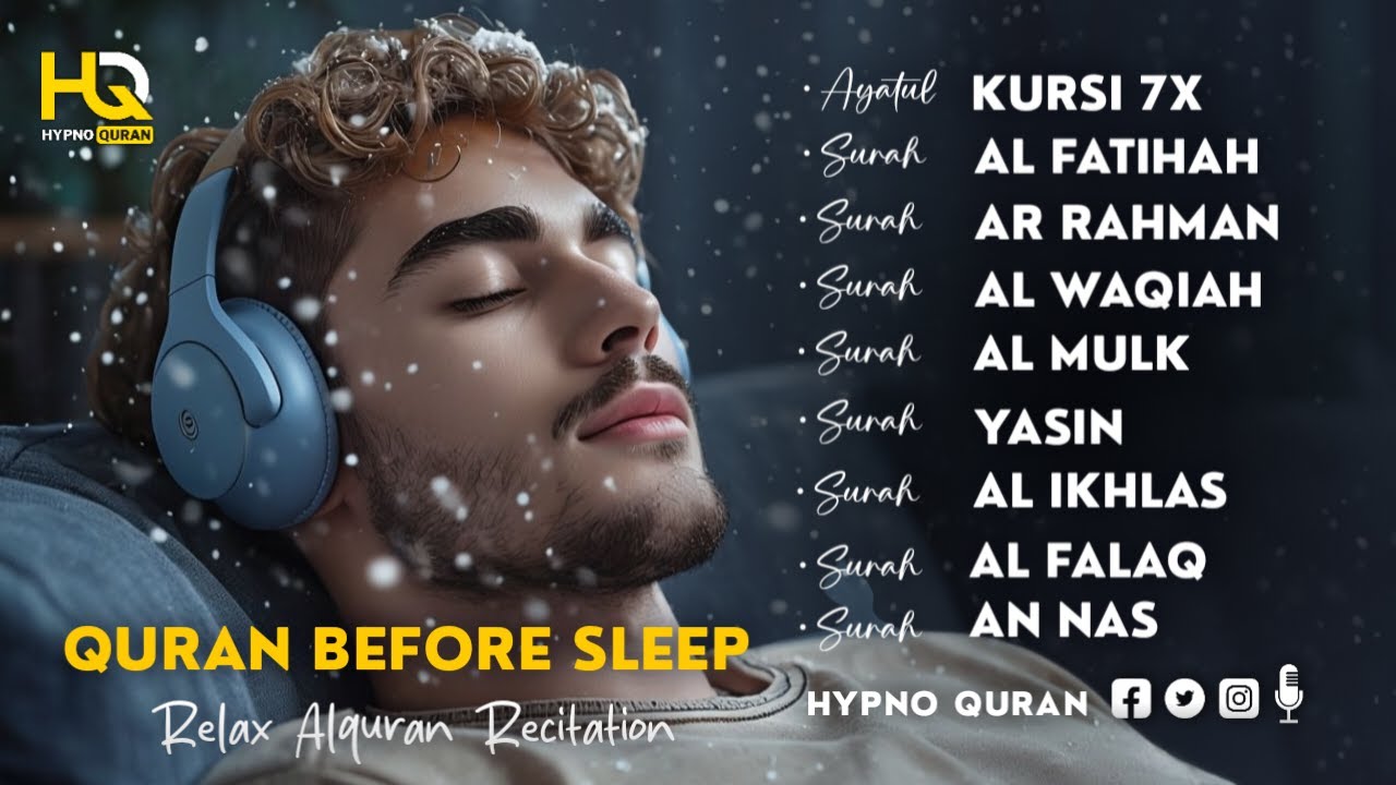 ToNight Best Quran Recitation For Sleep | Al Fatihah, Ayatul Kursi, Yasin ,Arrahman ,Al Waqiah ,Mulk