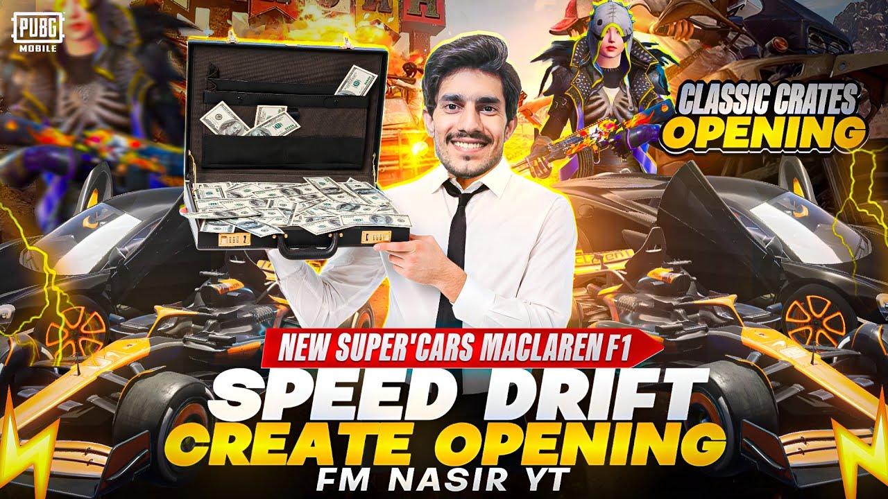 New Super Cars & Mythic Suits LUKIEST CRATE OPENING - PUBG MOBILE