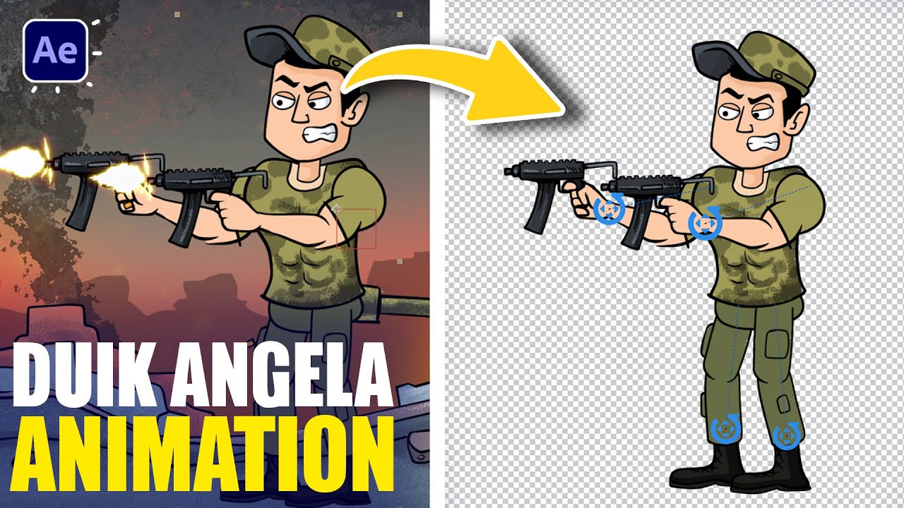 Character Animation A to Z  | DUIK ANGELA Tutorial in After Effects