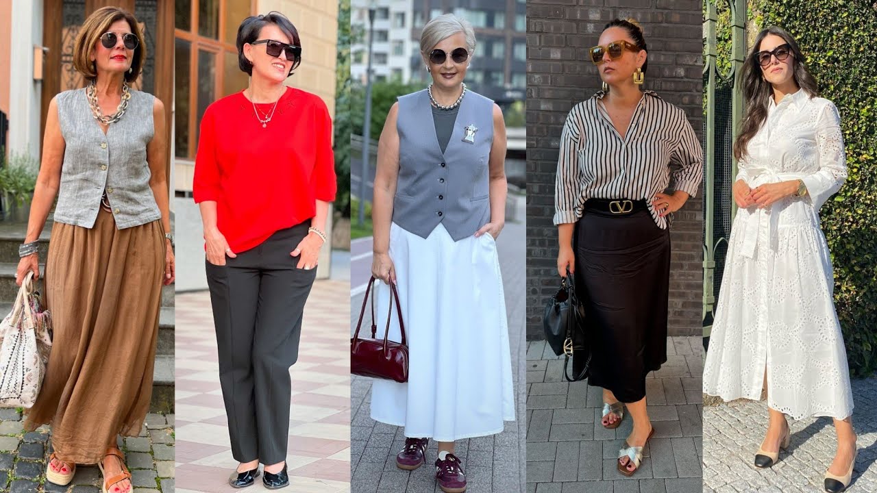 Natural Older Women OVER 50 60 70 |Summer Fashion 2024 For Women