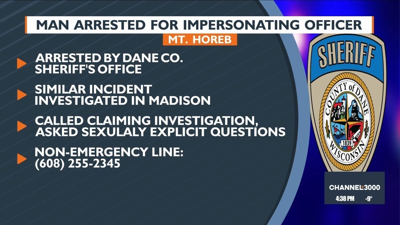 Man arrested for impersonating officer