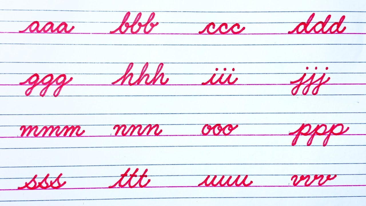 How to write cursive writing | Cursive handwriting practice | Cursive letters a to z | i Write