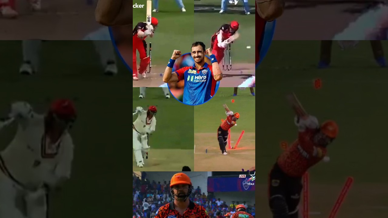 Mitchell Starc VS Travis Head #youtubeshorts #ipl2025 #DCvSRH #shorts
