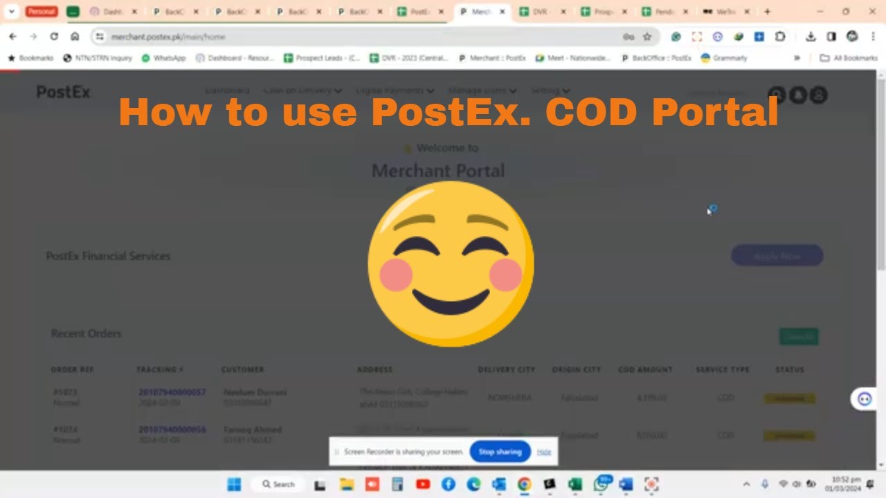 PostEx Portal Overview (Booking Guidelines)