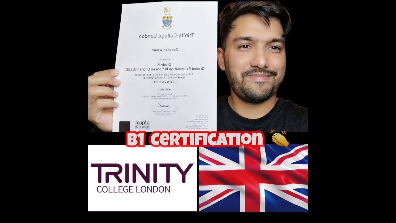 Receiving my selt B1 Certificate 2024 | Trinity College London 2024 | Easy to pass B1 test 2024