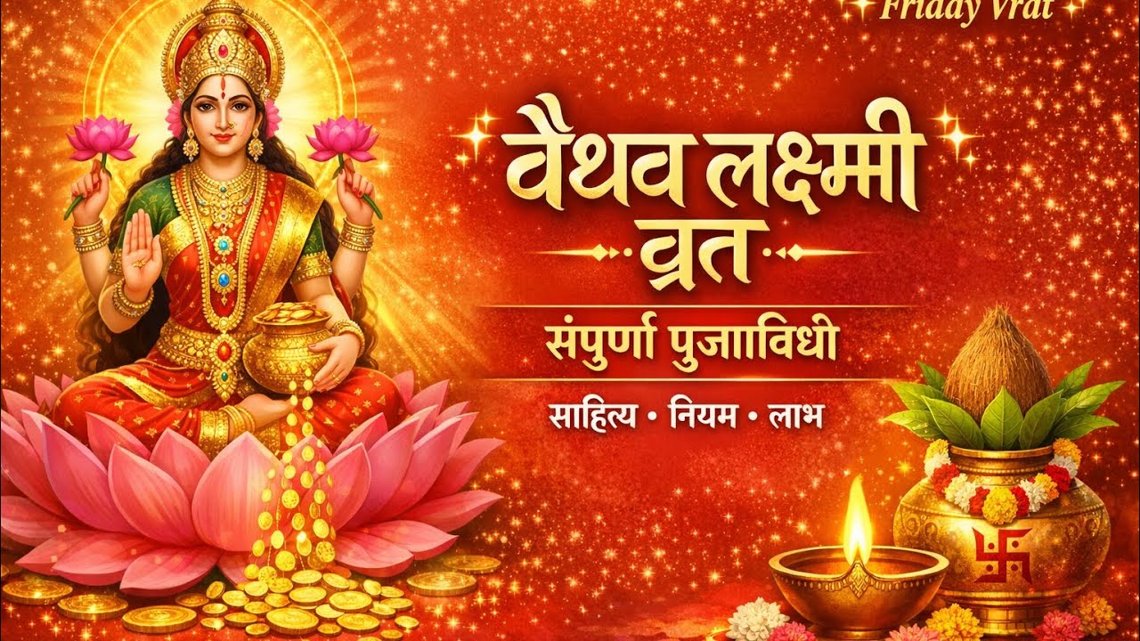 घरात सुख-समृद्धी आणणारे 🙏वैभव लक्ष्मी व्रत 🙏पूजा साहित्य, विधी व महत्त्व..#वैभव_लक्ष्मी#भक्तीमार्ग 