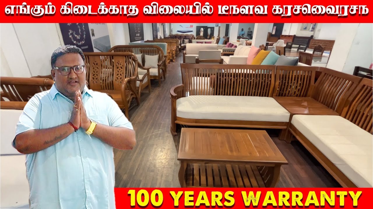 😳Chennai's Biggest Teak Wood Furniture - 100 Years WARRANTY Teak Lyf Furniture Chennai| Raja's Vlog