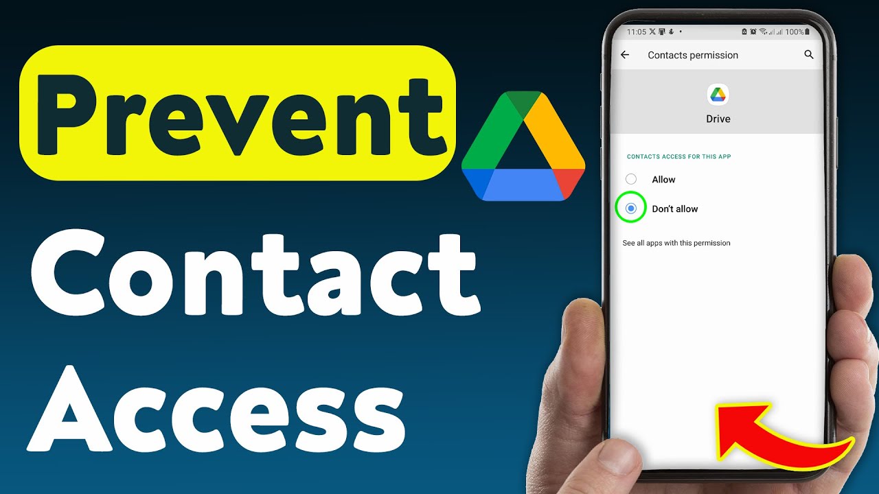 How to Prevent Contact Access On Google Drive (Updated)