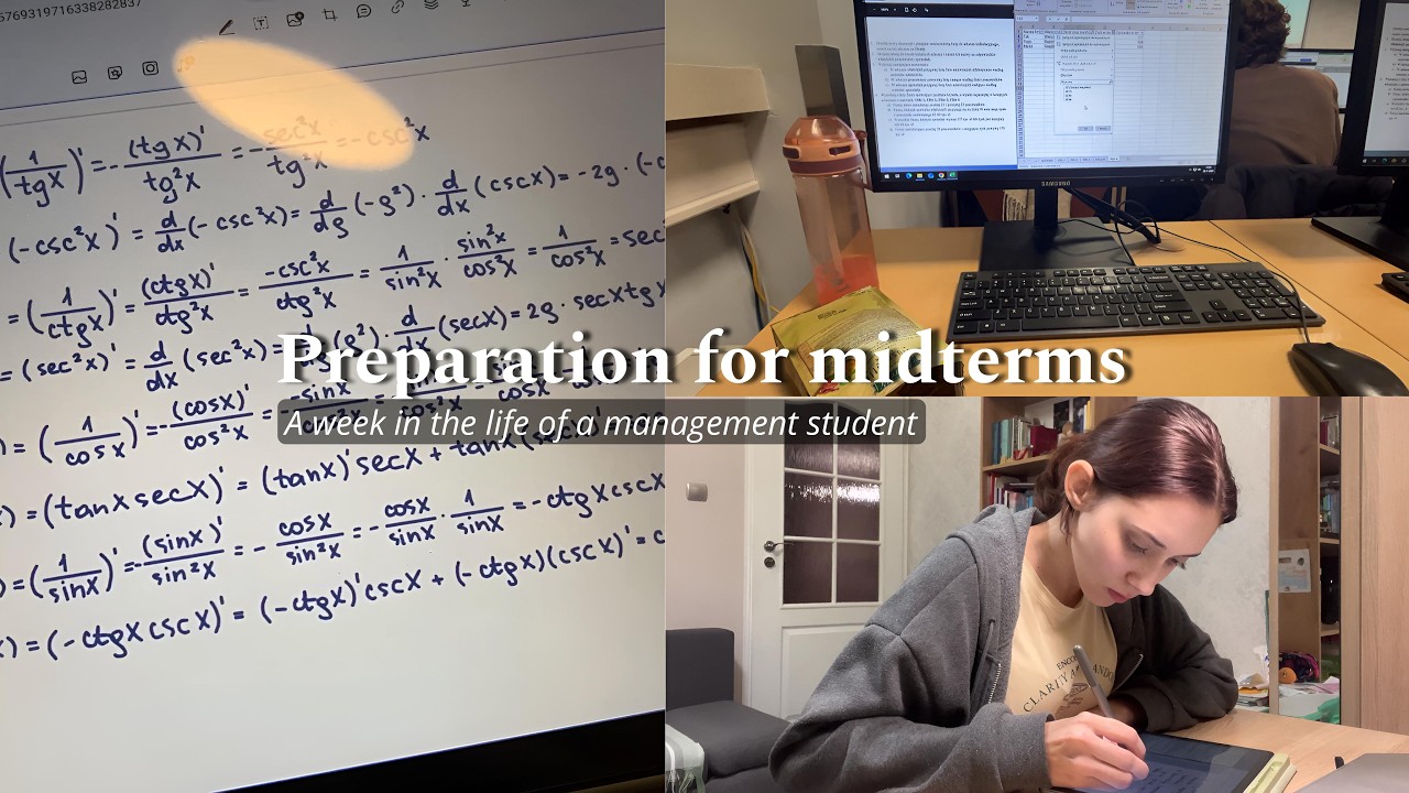 [study vlog] Первые тесты в университете | Неделя студента менеджмента