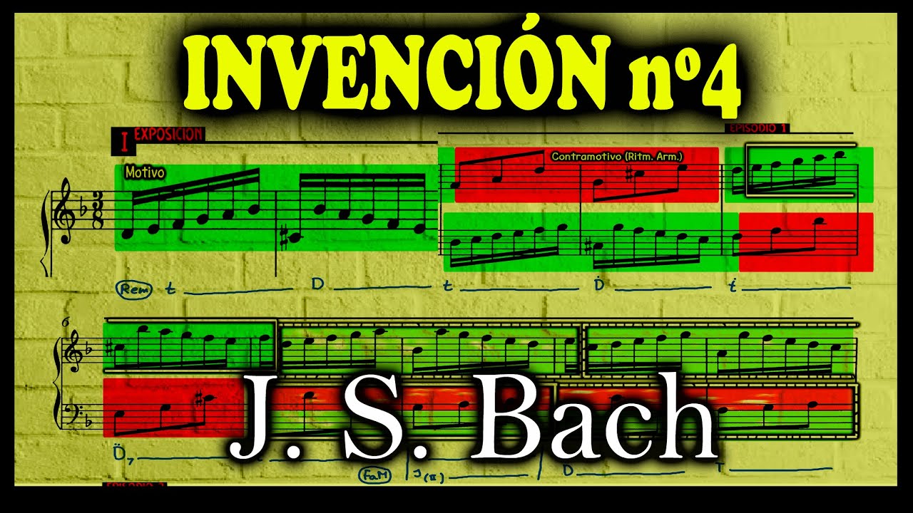 🎵🎹Invención 4 - J. S. Bach ▬ Análisis musical EN PROFUNDIDAD