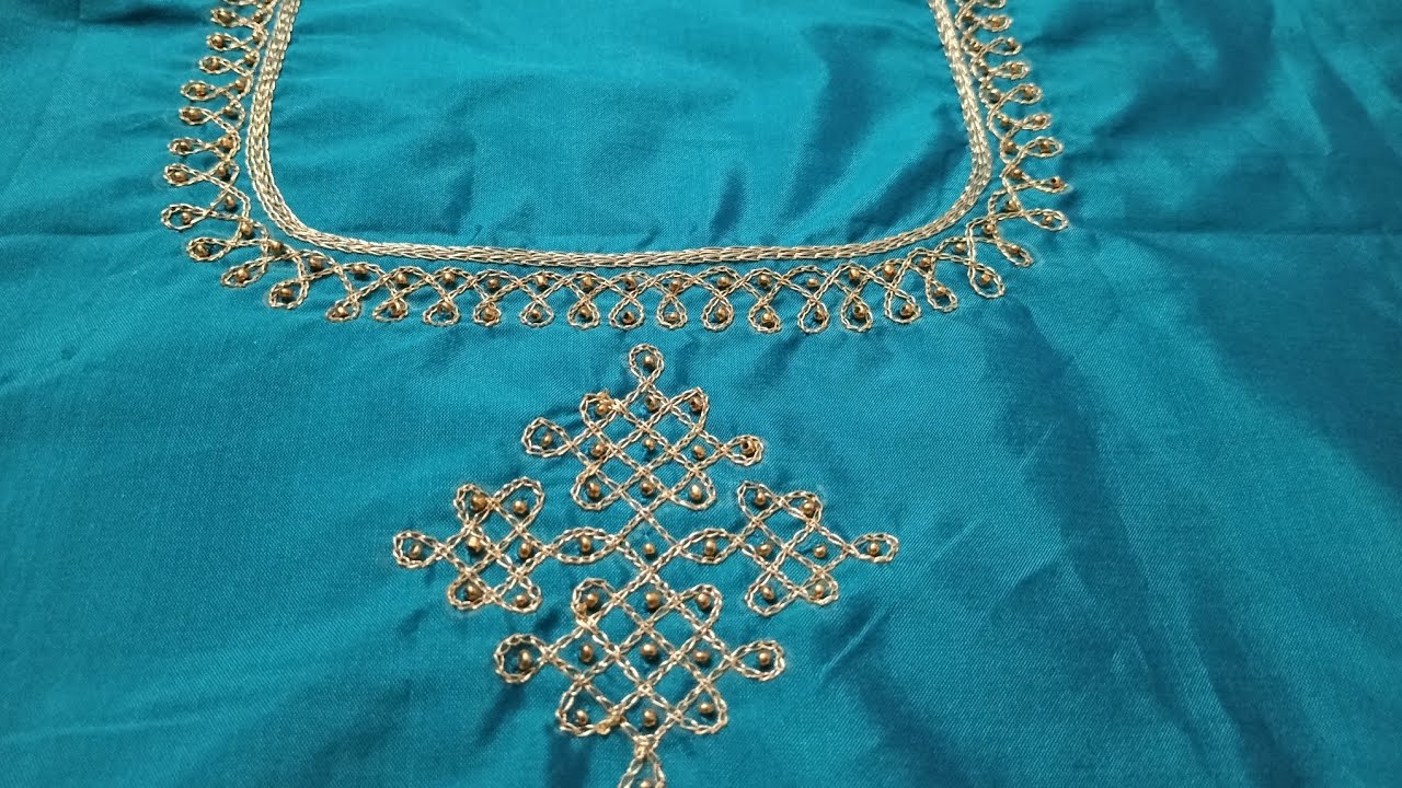 Trending Rangoli Aari blouse design ( ಈಗ ಟ್ರೆಂಡ್ ಇರುವ ರಂಗೋಲಿ ಆರಿ ಬ್ಲೌಸ್ ಡಿಸೈನ್ ಹಾಕೋಣ ಬನ್ನಿ )