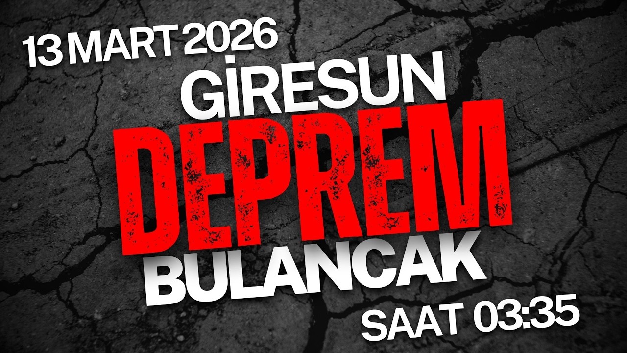 Giresun Bulancak'ta Deprem Sarsıntıları Hissedildi
