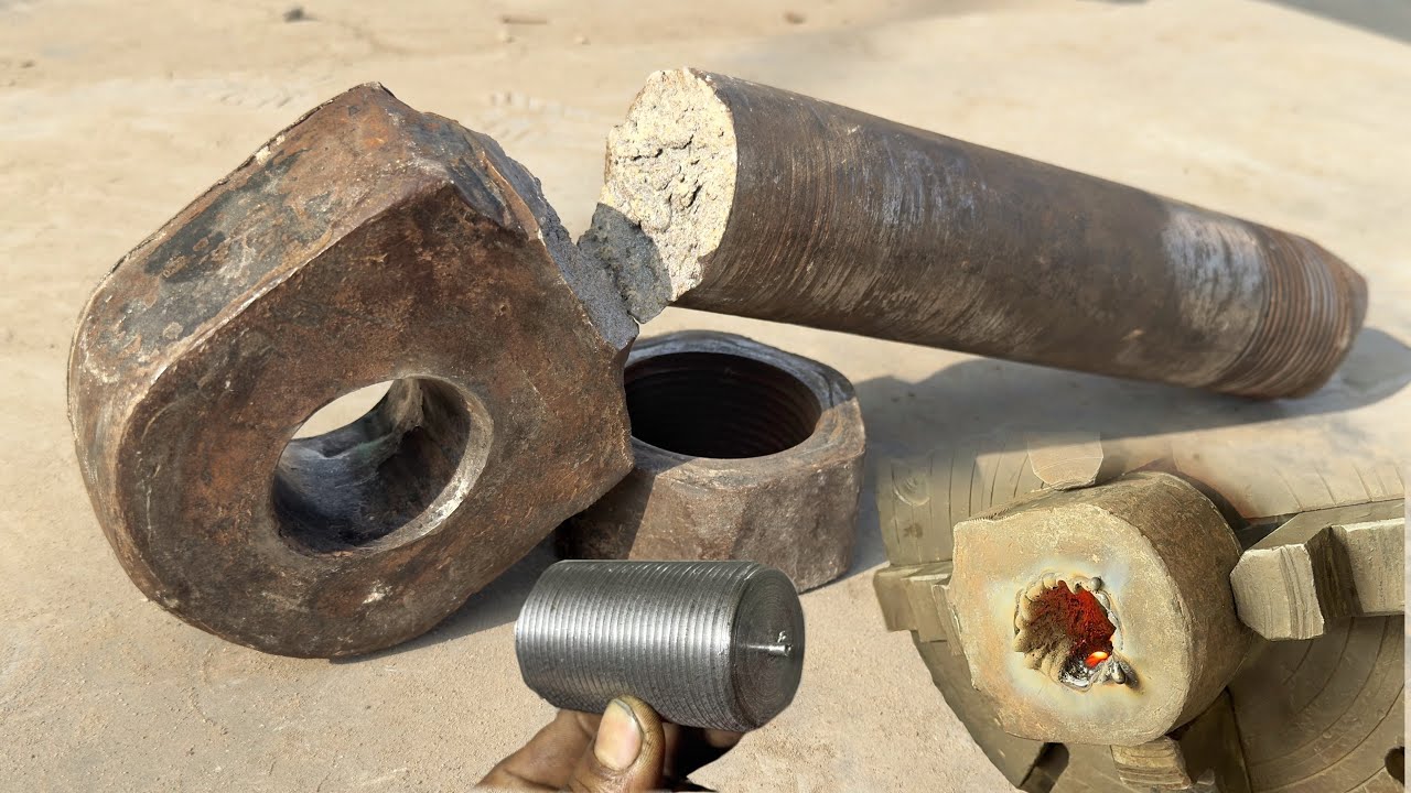 Tractor Trolley Hook Pin Repair | Professional Mechanic's Standard Method with Thread