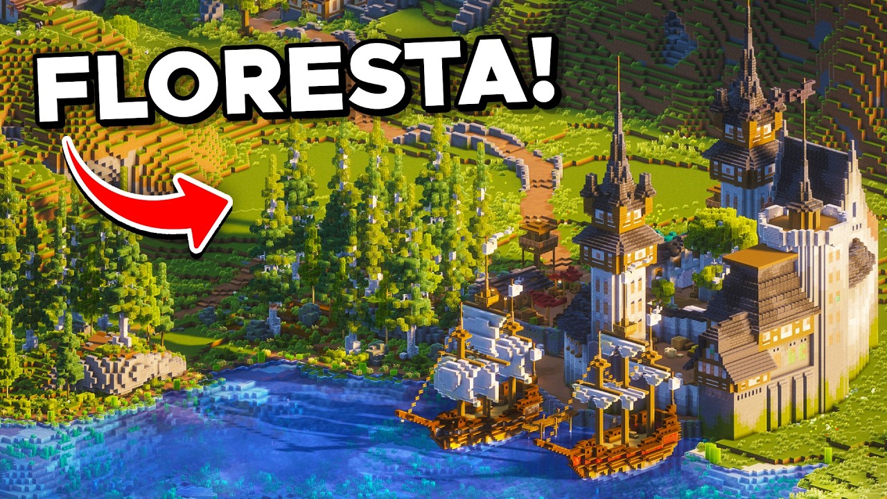 CONSTRUÍ uma FLORESTA no meu MUNDO ETERNO