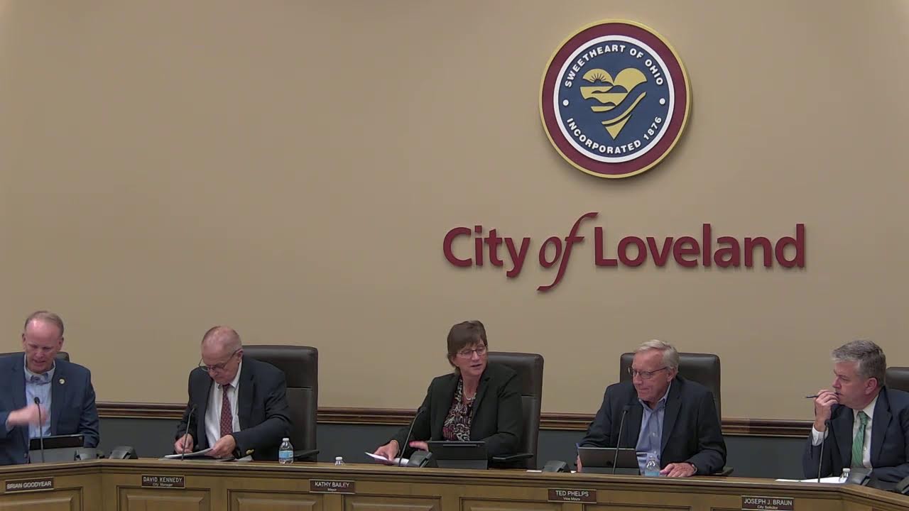 Loveland, Ohio City Council Meeting August 26, 2025