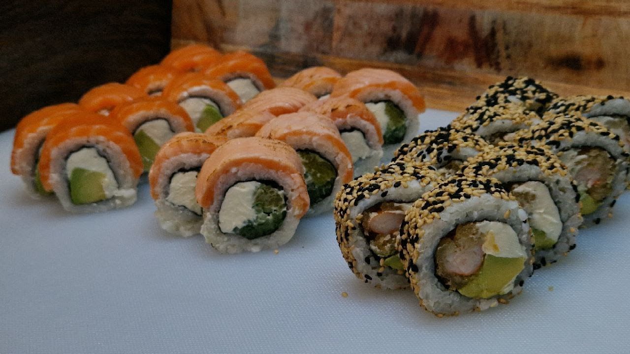 How to make sushi at home. A simple sushi recipe. Three types of sushi you can make at home!