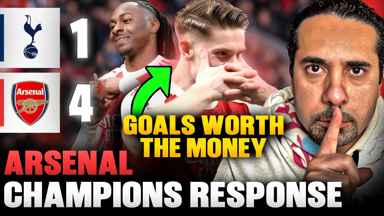 Arsenal SMASH Tottenham to RESPOND🏆 Gyokeres & Eze MasterClass✅ Tottenham 1-4 Arsenal Reaction