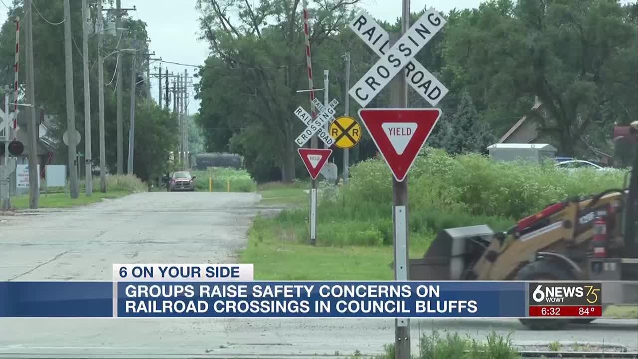Groups raise safety concerns on railroad crossings in Council Bluffs