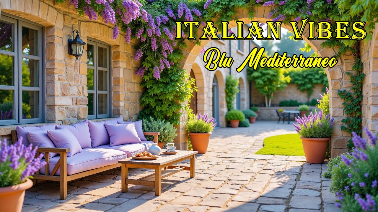 The Best 🇮🇹 Italian Music🎶 Italian Vibes 🎶 | 1+ Hour Relaxing Italian Riviera & Blue Sea Scenery 4K