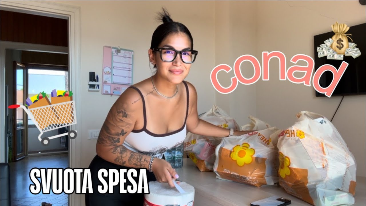 Cosa puoi comprare con 100€ alla Conad? SVUOTA SPESA🛒🛍️
