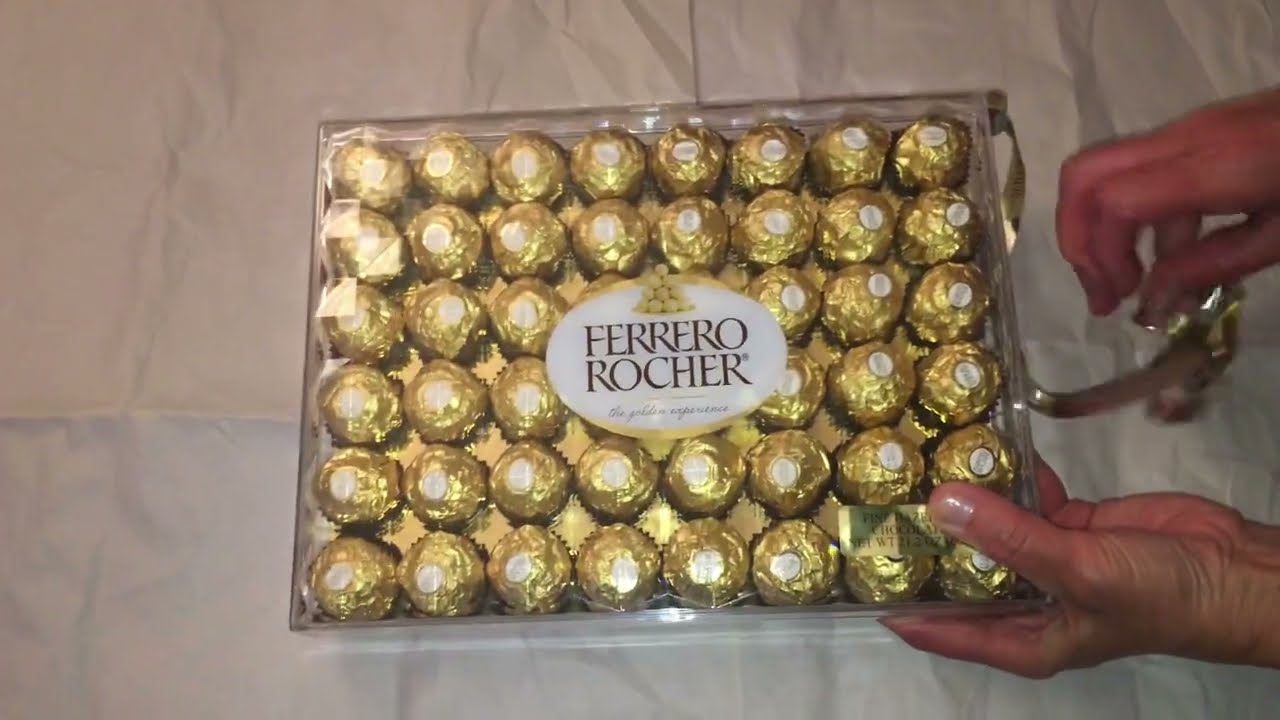 UNBOXING FERRERO ROCHER 48 PIECES CHOCOLATE.
