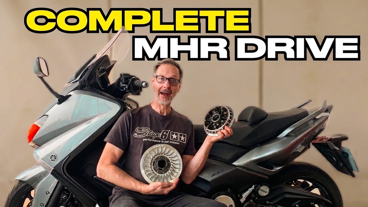 Installing a full Malossi Hyper Racing Over Range Kit on this Yamaha T-Max 530