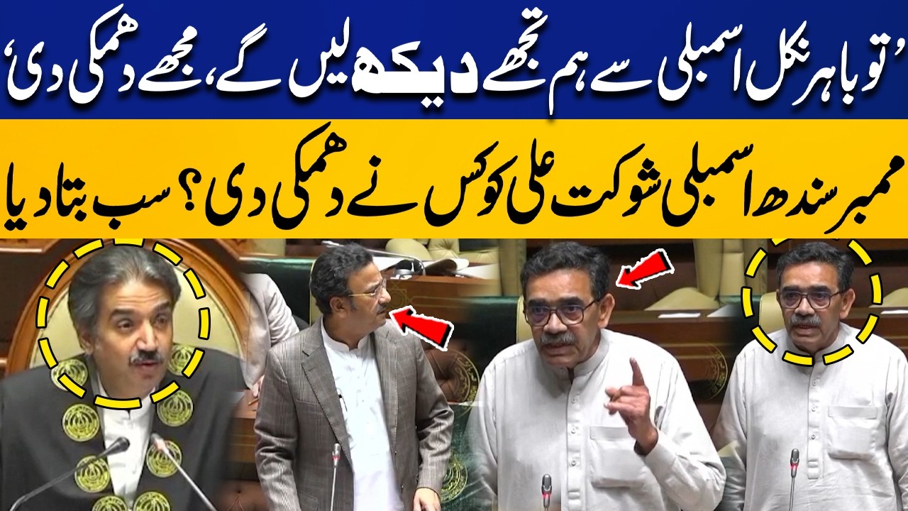 “Step Out of the Assembly, We’ll See You” | Who Threatened Sindh MPA Shaukat Ali Revealed