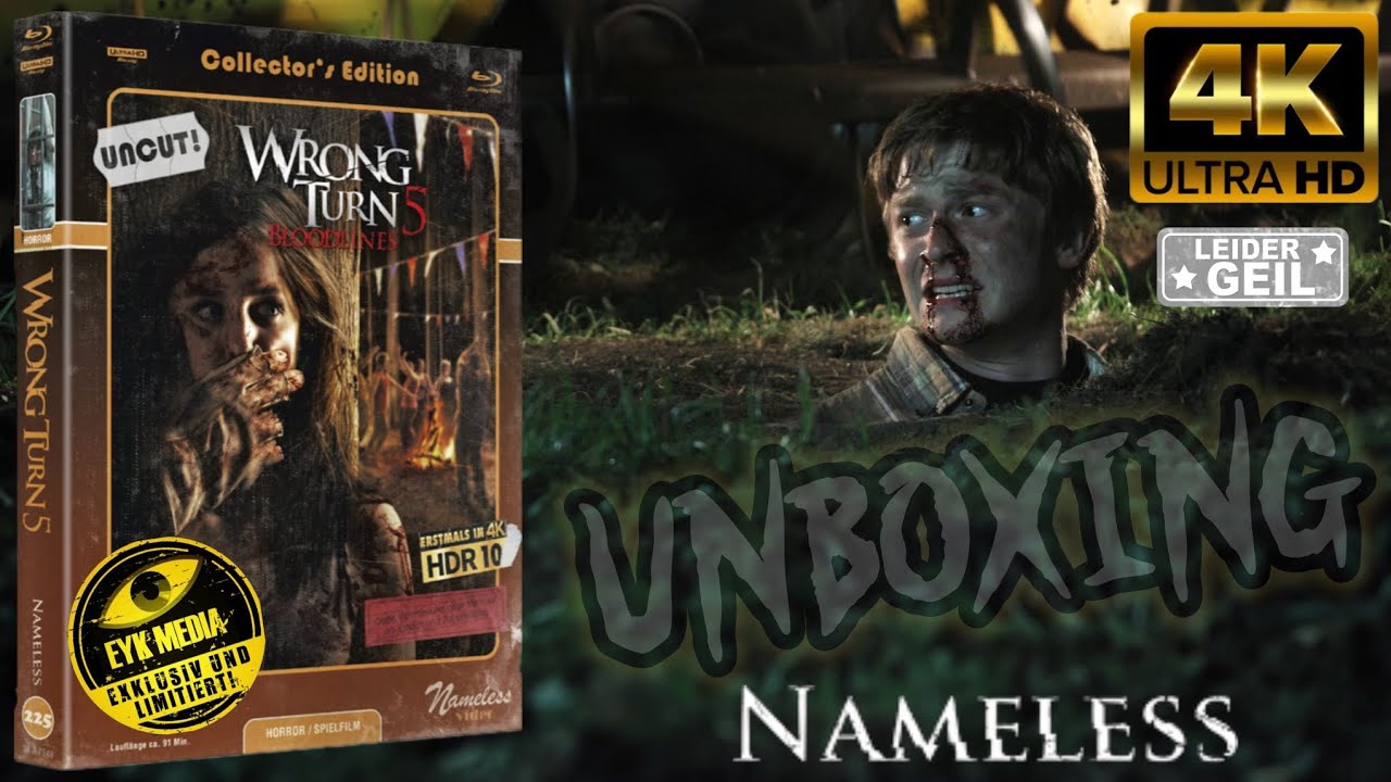 WrongTurn 5 im 4K MB - UNBOXING + Vorbestellung + Versandinfo aller Teile von NAMELESS & EYK MEDIA