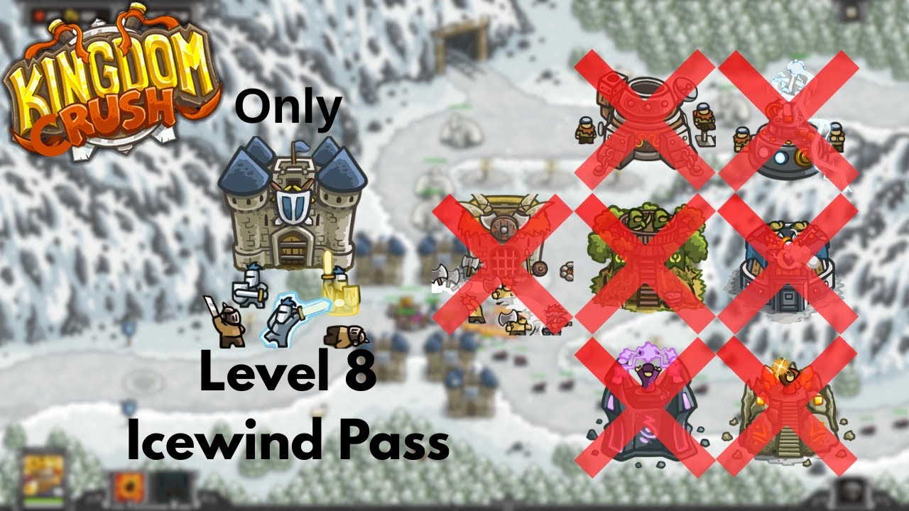 Kingdom Rush - Icewind Pass - Veteran - Only Holy Order Tower