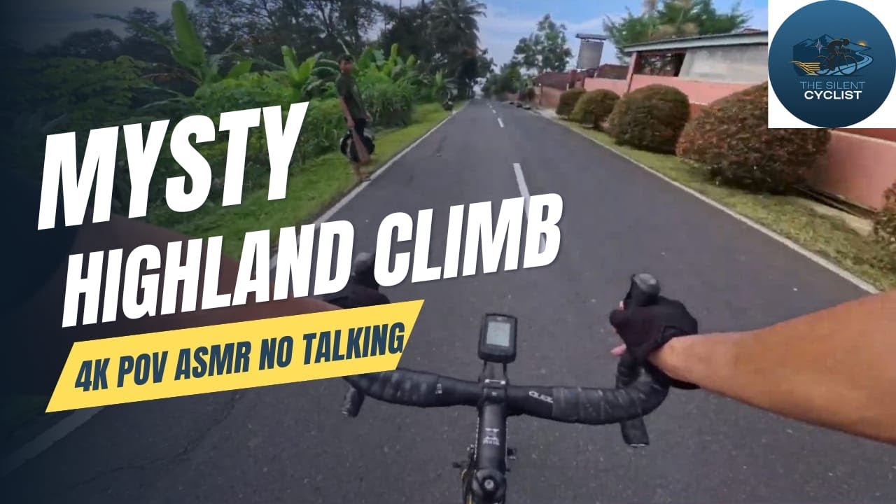 Cycling through Misty Tropical Highlands | 4K 60fps POV Road Bike ASMR (No Talking)