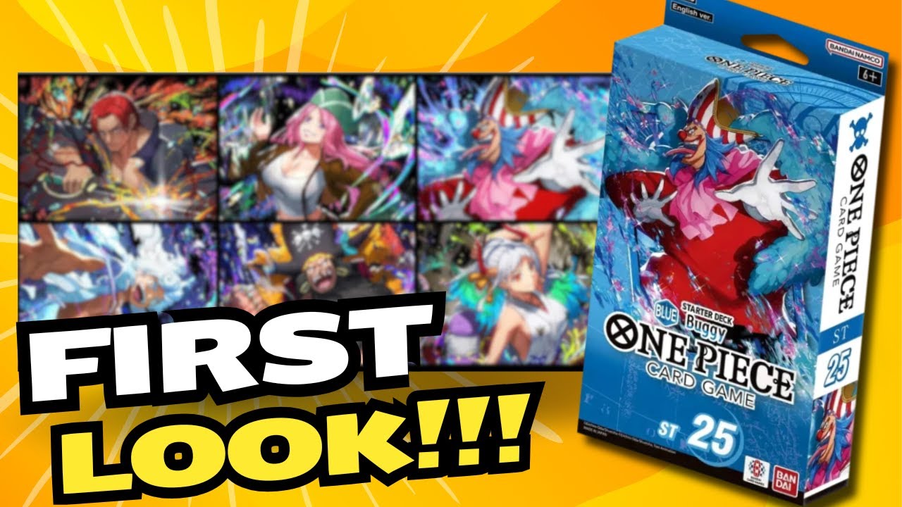 *LET'S HAVE A FIRST LOOK AT THE NEW ST-25 BLUE BUGGY STARTER DECK!!!*  One Piece Card Game