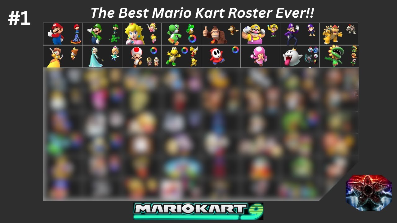 The Best Mario Kart Roster Ever! - What If I Made Mario Kart 9 Series | Episode 1: The Roster
