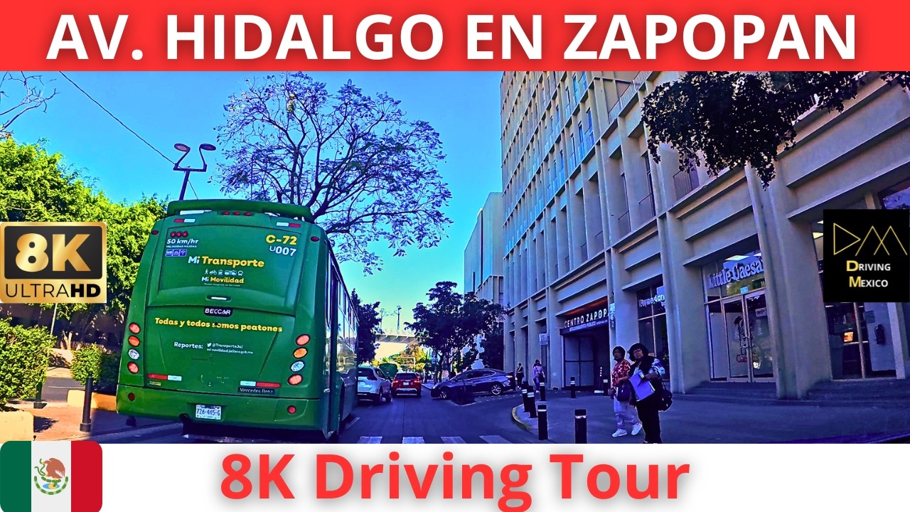 Manejando en ZAPOPAN CENTRO ZMG 2026 por AV. HIDALGO en 8K 🇲🇽