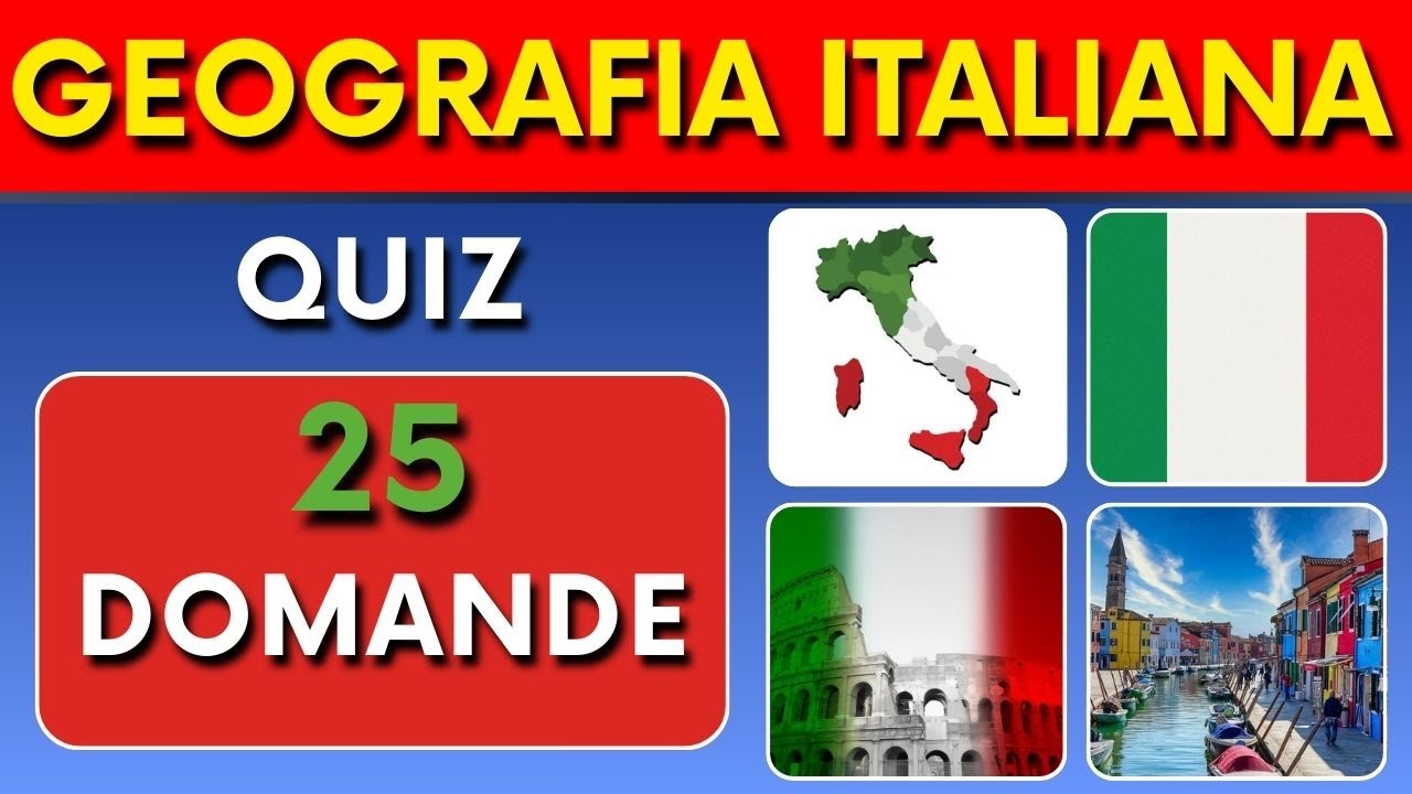 QUIZ DI GEOGRAFIA ITALIANA 🌍🇮🇹 |  Quanto conosci DAVVERO l'Italia?