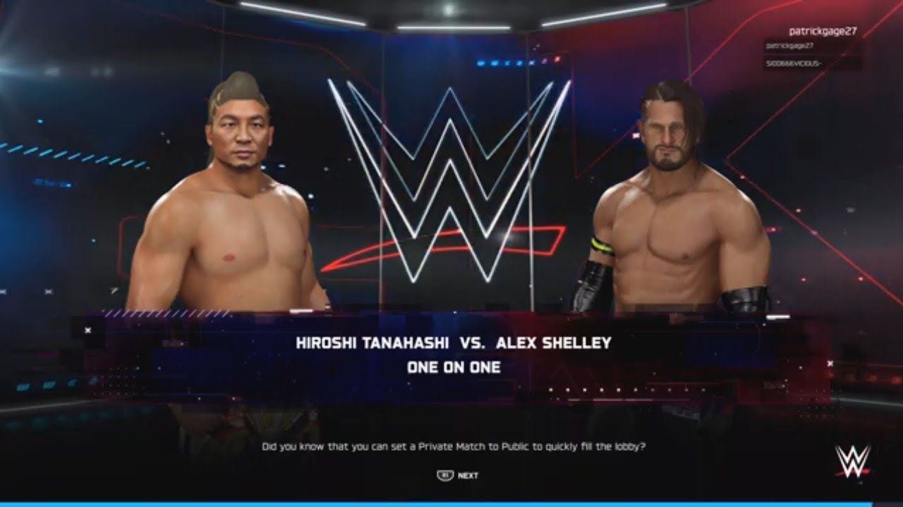 WWE 2K25 Hiroshi Tanahashi vs Alex Shelley